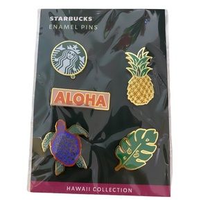 Starbucks Hawaii Collection Exclusive Enamel Pins